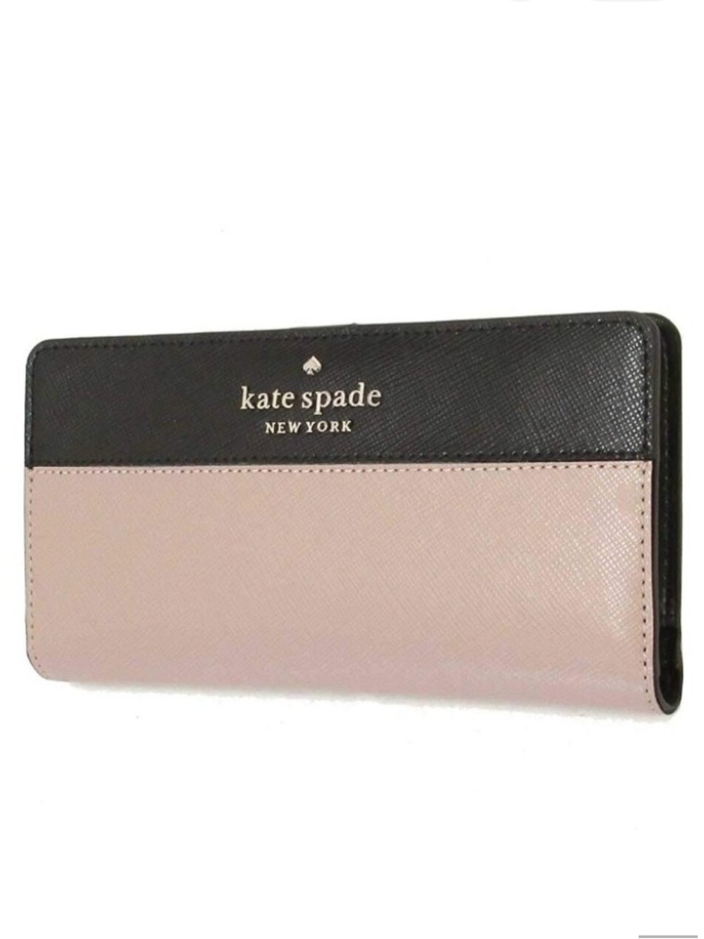 NWT Kate Spade NY Saffiano Leather Staci Colorblock Medium Slimfold Wallet